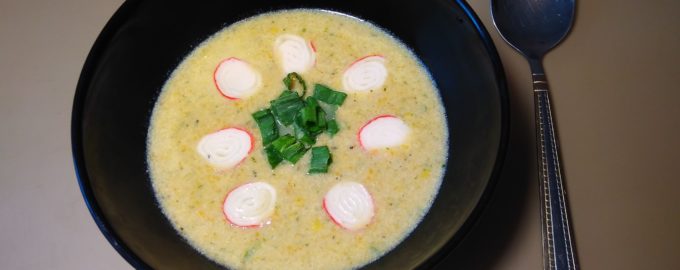 Крабово-сырный крем суп