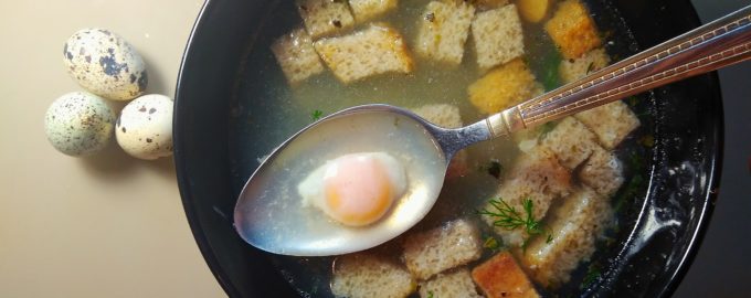 чешский чесночный суп