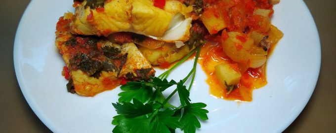 Рыба с овощами по - ливийски